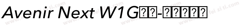 Avenir Next W1G字体字体转换